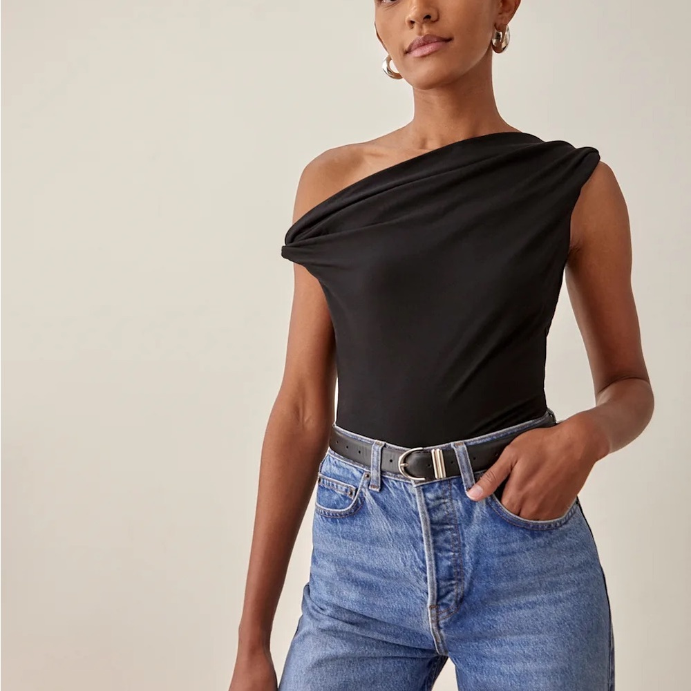 Reformation Cello One-Shoulder top
